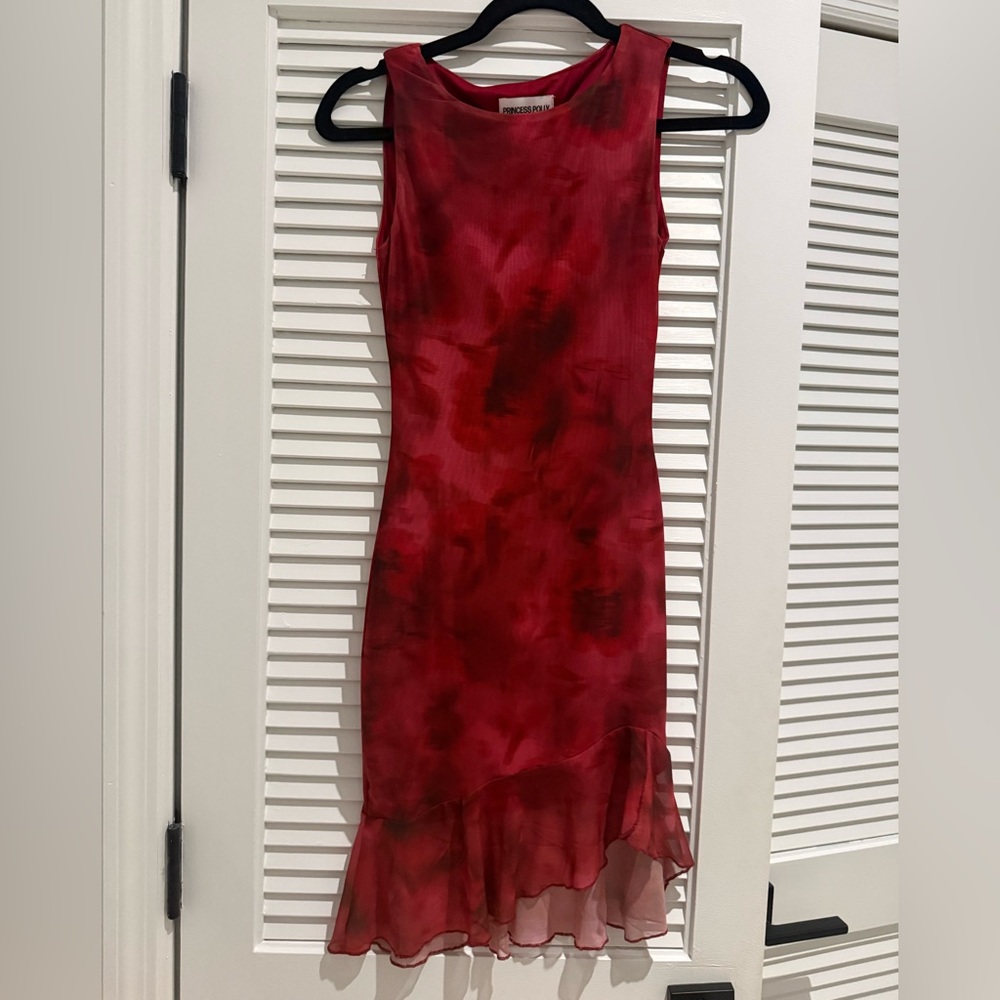 Princess Polly Asymmetrical Red Dress